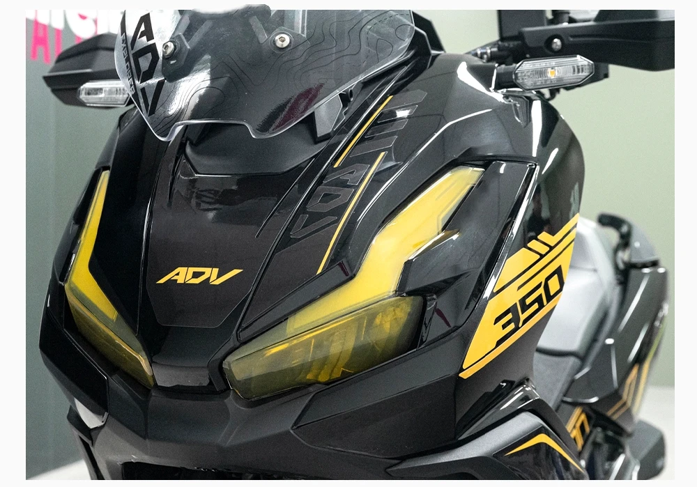 

FOR ADV350 2025 Motorcycle Headlights film honeycomb laser film sticker color changing film