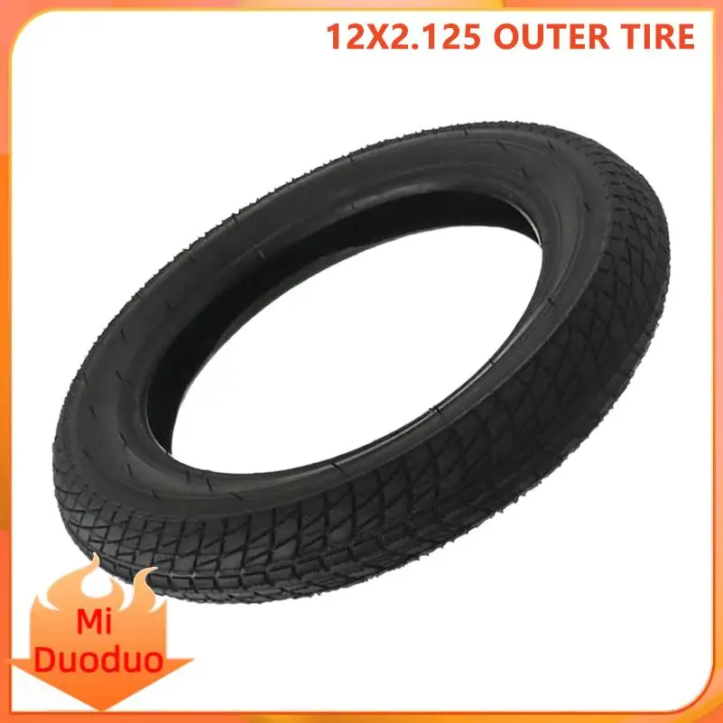 Durable 12 Inch 12x2.125 bicycle Tire, Reliable outer Tire Replacement for Enhanced Traction