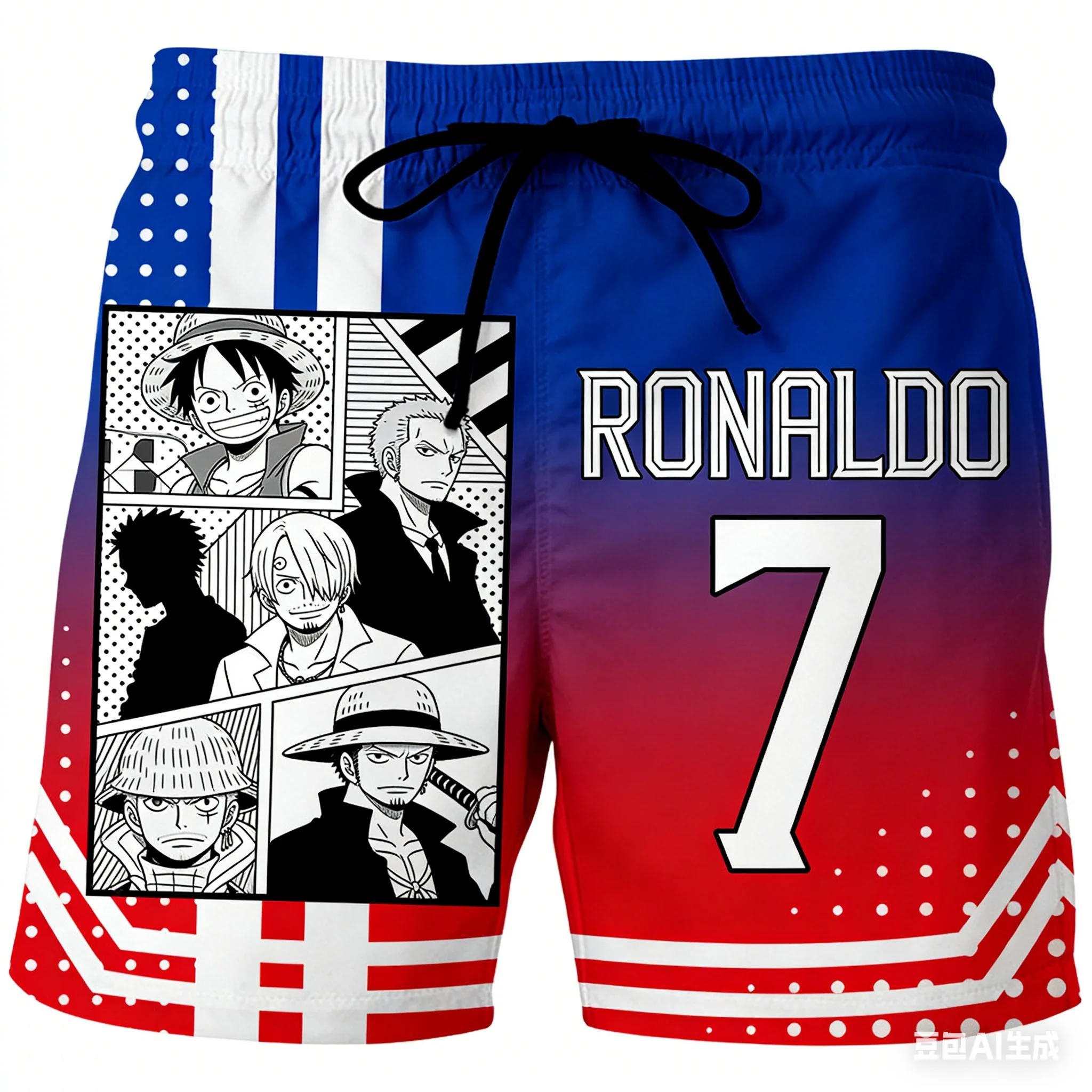 

Новая коллекция 2026-2027: Модные шорты в коллаборации с «One Piece», с аниме-принтом, трендовые и универсальные