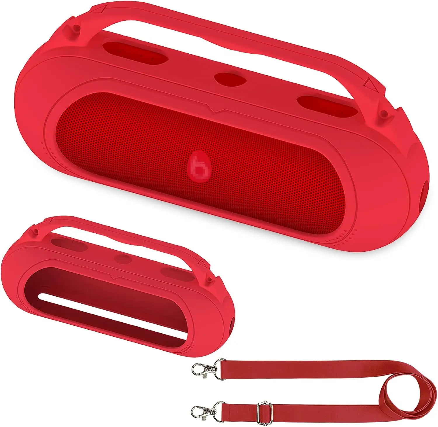 Custodia protettiva in silicone e tracolla per altoparlante Bluetooth wireless Beats Pill 2024 (solo custodia)