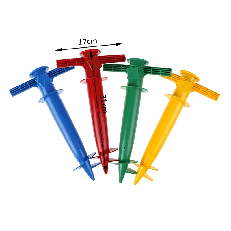 1pc Umbrella Base Adjustable Plastic Sun Beach Patio Sand Ground Fixing Tools Anchor Stand Spike Auger Keep Holder