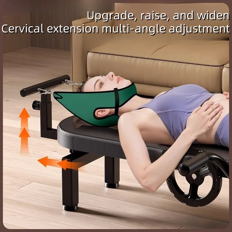 Cervical and Lumbar Stretching Machine Traction Device Spinal Column Stretching Fitness Leg Handstand Machine Soothing Bed