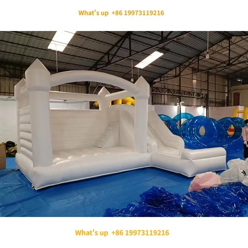 

2026 Commercial pink Inflatable Bounce House with Slide Outdoor Large Playground Kids Bounce Castle Bouncing Castle