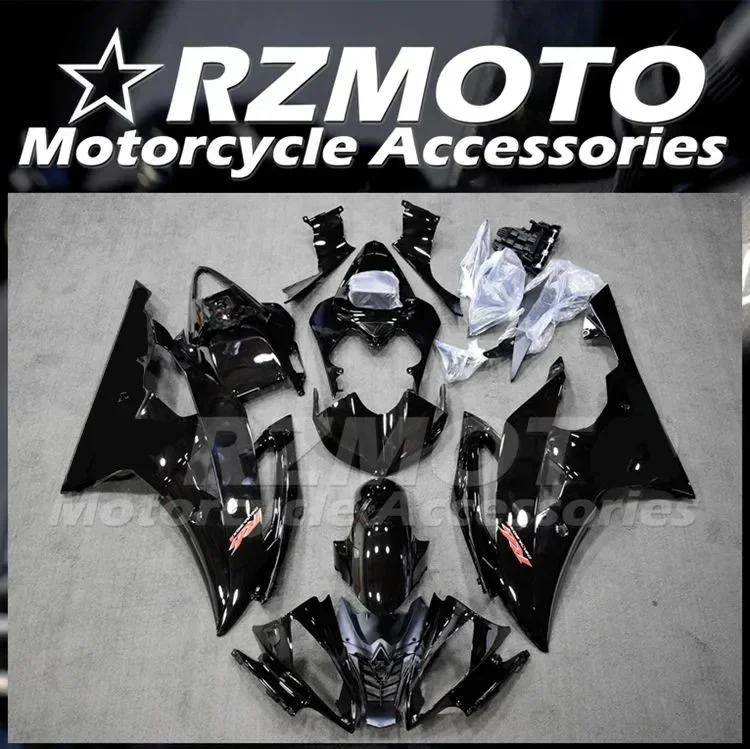 New ABS Fairings Kit Fit for YAMAHA YZF- R6 08 09 10 11 12 13 14 15 16 2008 2009 2010 2011 2012 2013 2014 2015 2016 Black Glossy