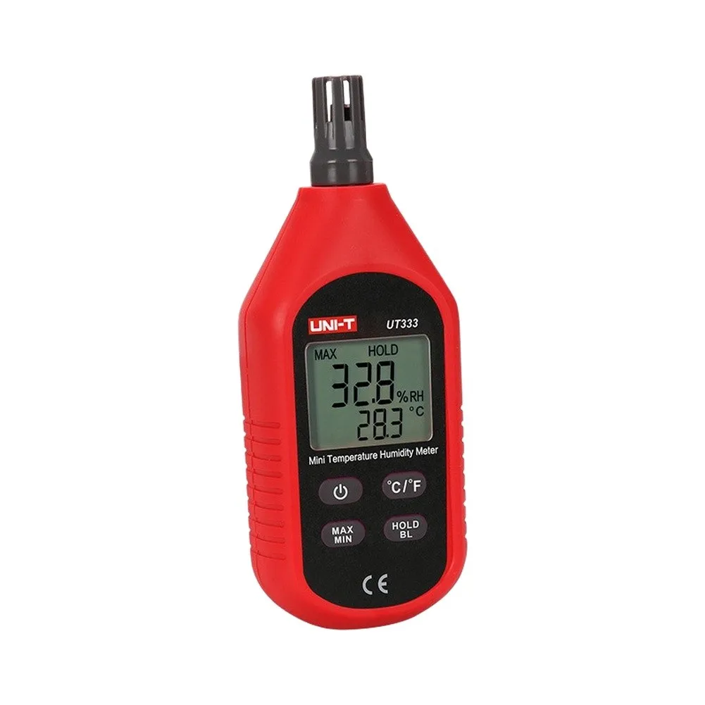 UT333 Compact Digital Thermo-Hygrometer for Mini Temperature and Humidity Monitor with Backlit Screen 0 to 100 RH Range