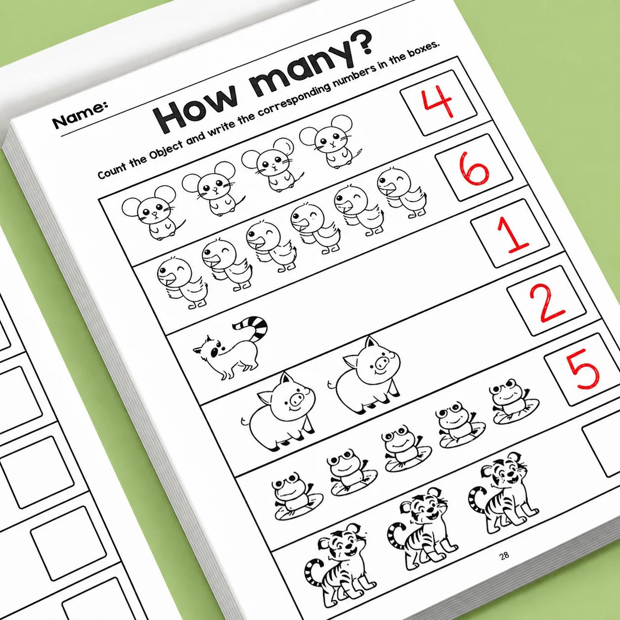Zeszyt do nauki pisania cyfr 1 – Learning Workbook Preschool recenzja i cena