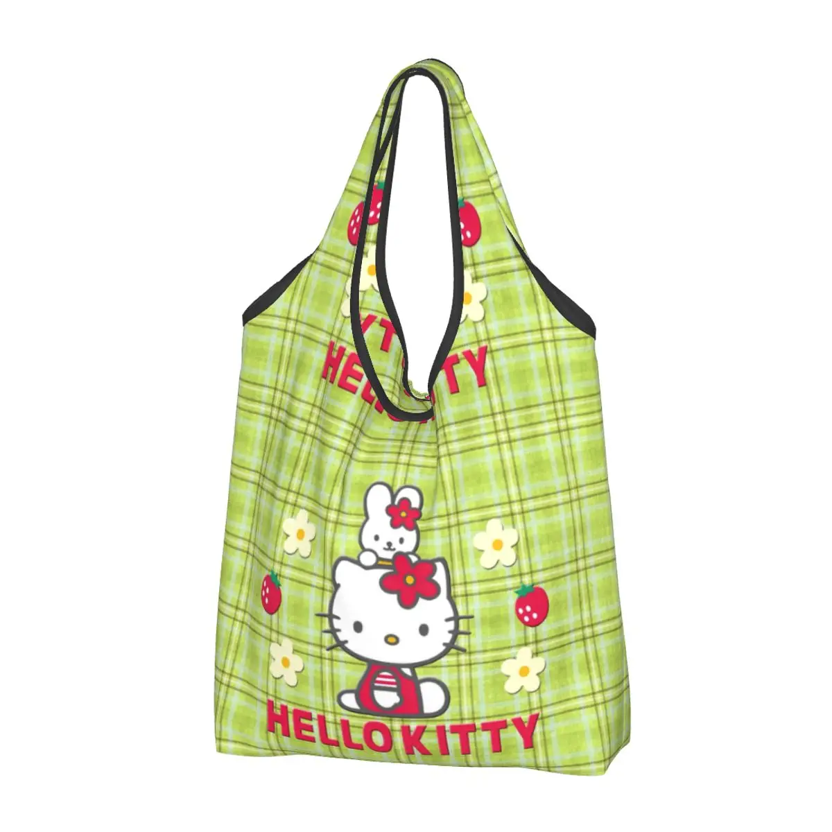 Sacchetti della spesa Kawaii Sanrio hellokid durevole grande riutilizzabile riciclare pieghevole Heavy Duty Shopping Eco Bag lavabile con custodia