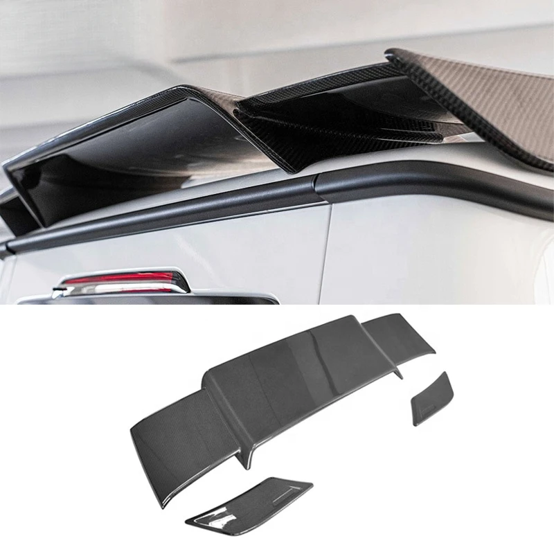 Superior Quality B Style Carbon Fiber Roof Spoiler Aerodynamically Optimized Impact-resistant Modified Body Panel