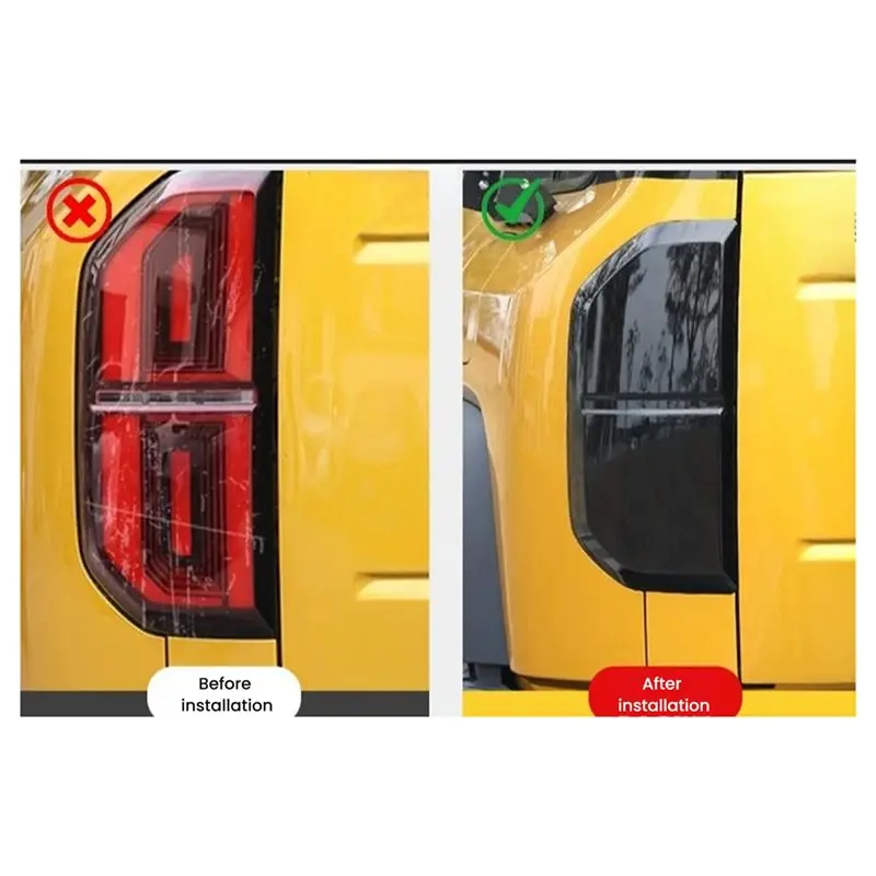 NEW HOT In Stock-Car Accessories Dazzling Black For BYD Denza B5/Formula Leopard 5 Tail Light Cover Protective Case