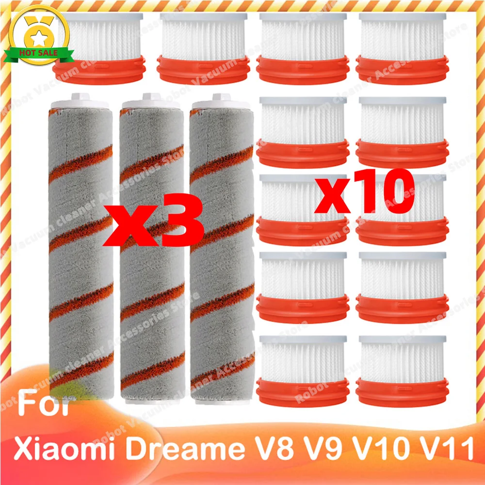 Compatible for Xiaomi Dreame V9  V10 V11 V8 V9B V9P XR Accessories Main Brush HEPA Filter Wireless Handheld Parts