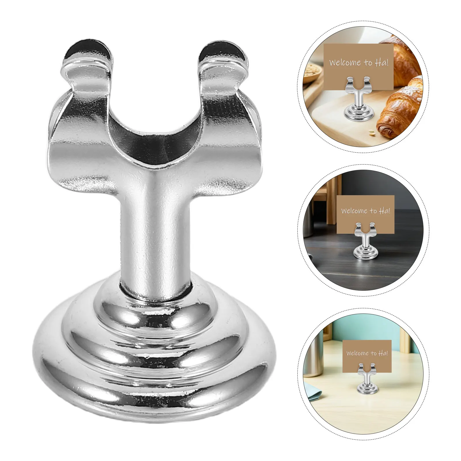 10Pcs Metal Label Clips Stainless Steel Vertical Sign Holders for Retail Shelves Bakery Cases Supermarket Display Price Sign