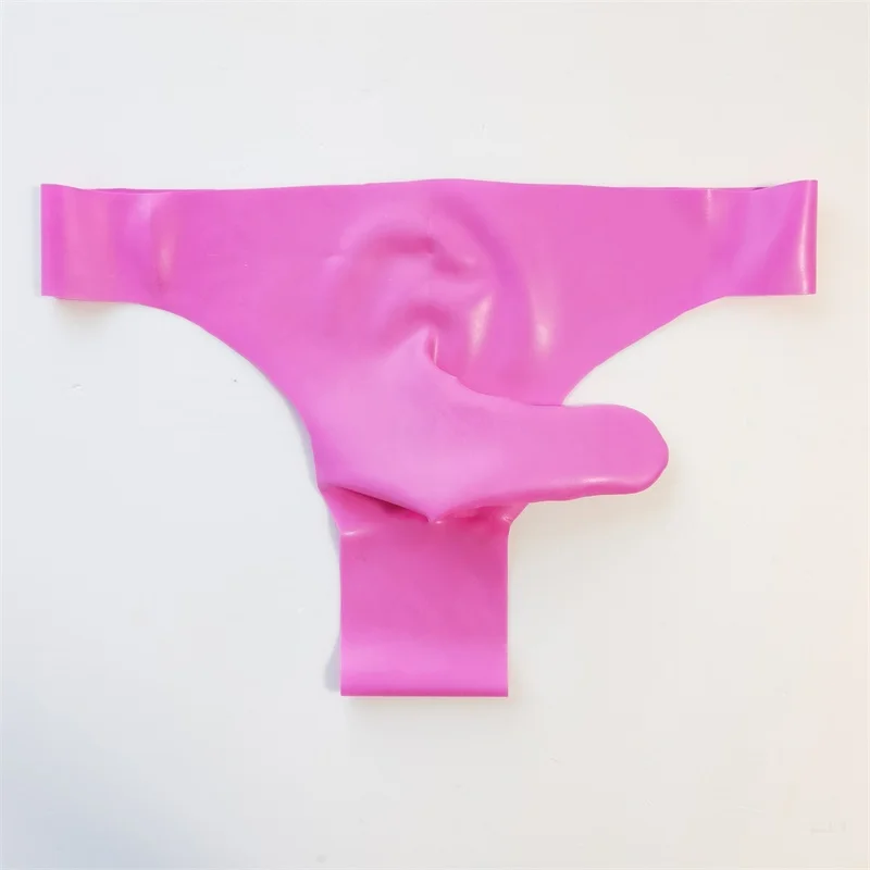 Silicone Trunk Sexy Thong Men's Seamless Underwear with Penis Hole One Piece Sex Briefs Mens Lingerie Gay G-String Sissy Panties