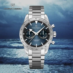 PAGANI DESIGN Mens Retro Moon Watches 2023 Top Brand Luxury Quartz Watch For Men Chronograph AR Sapphire Glass Waterproof Sports