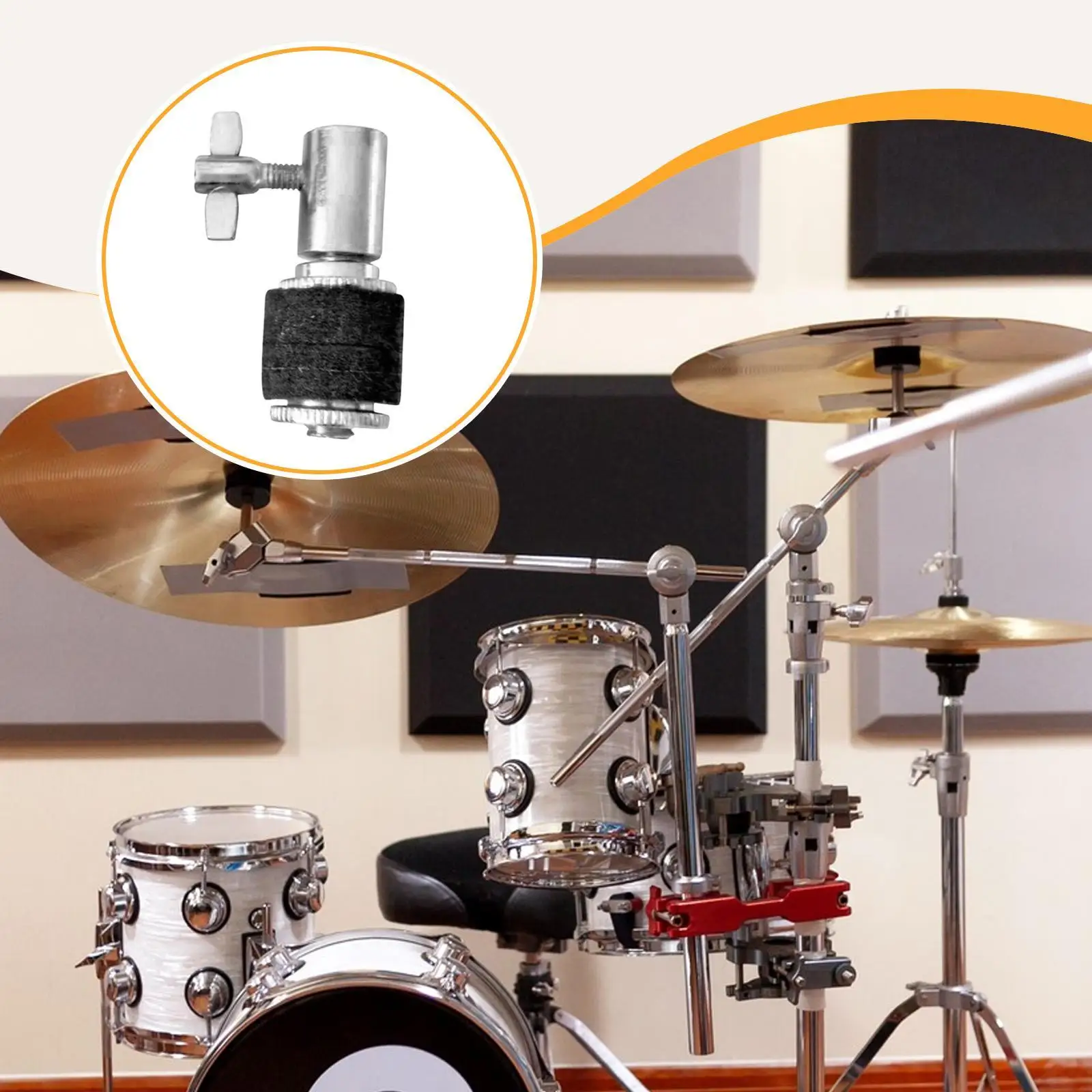 Cymbal Hi Hat Clutch 6 Mm Lightweight Stand Attachment Upgrade Percussion Part for Drum Set Enhancements
