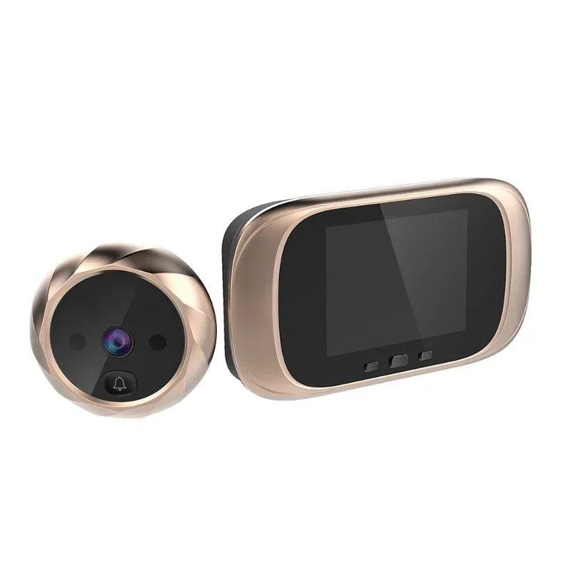 Digital LCD Video Doorbell Peephole Viewer, Door Eye Monitoring Camera, 90 Graus, Detecção de Movimento, 2,8"