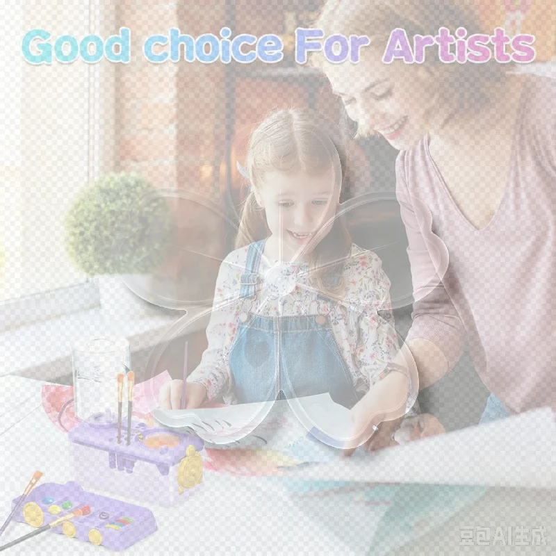 Art Brush Washer Brush Cleaner Storager With Automatic Water Changing For Fun Cleaning For Artist, Painting Enthusiasts Gift