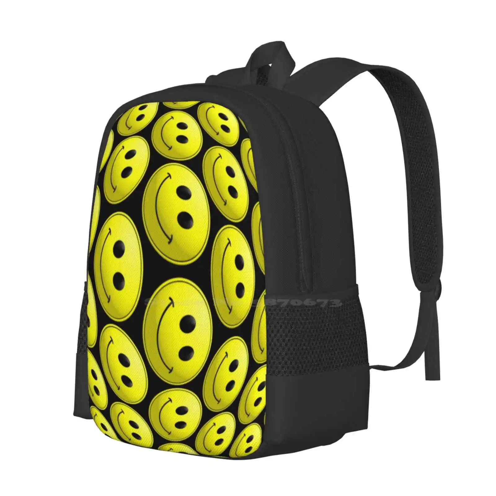 Acid Warp Design 3D Print Design Backpack Student Bag Acid Warp Sookiesooker Designs Face 60S 80S Trance Trippy Tripping Lsd