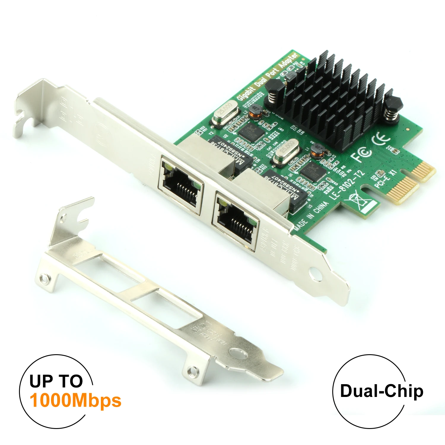 Ubit RJ45 Gigabit PCI Express Network Adapter , PCI Express PCIe Network Card Gigabit Ethernet LAN Card 10/100/1000 Mbps for