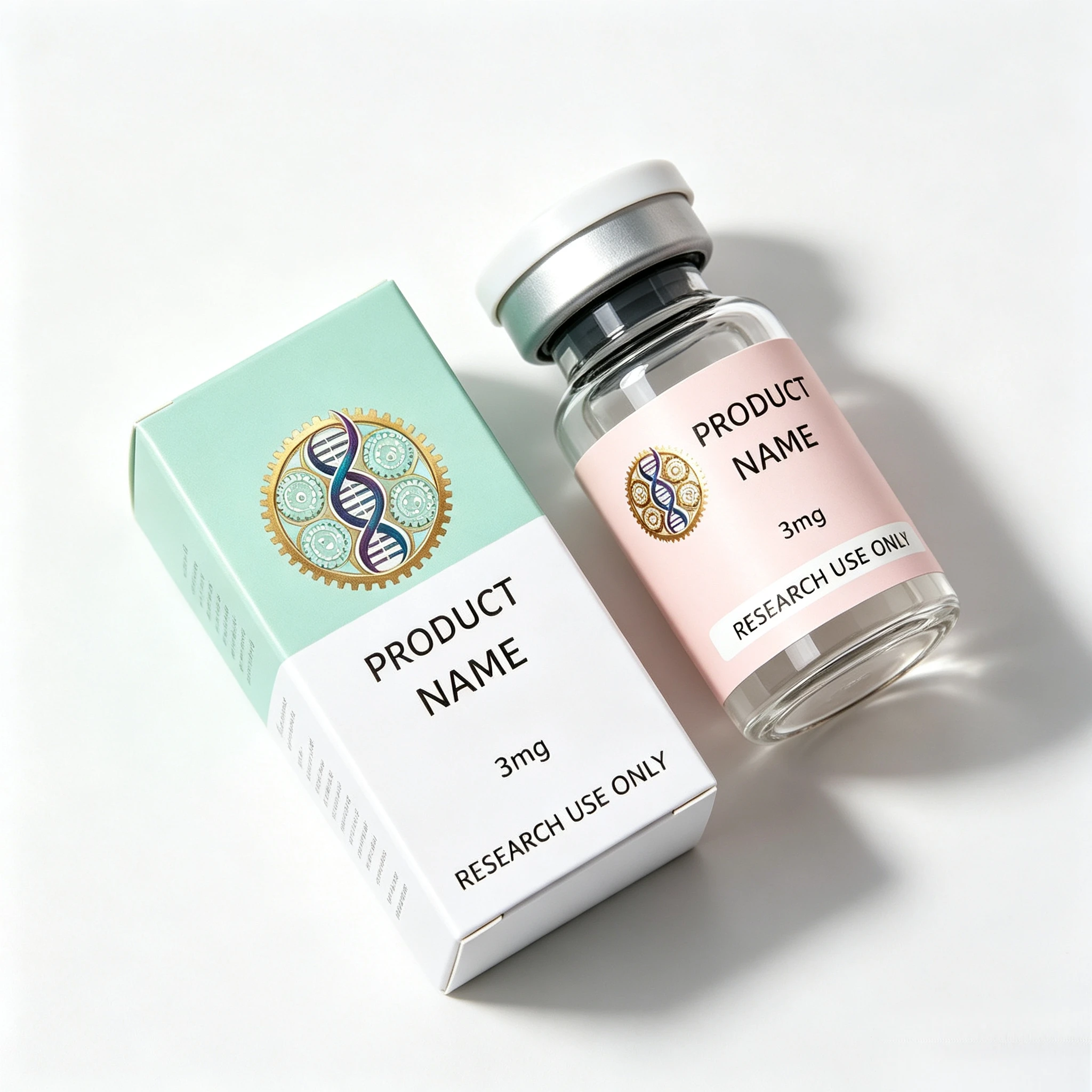 Custom Peptide Packaging Kit Non Toxic Vinyl Stickers Boxes 3ml 5ml 10ml Vial Labels For Personal Care Industry Personal Care Pe