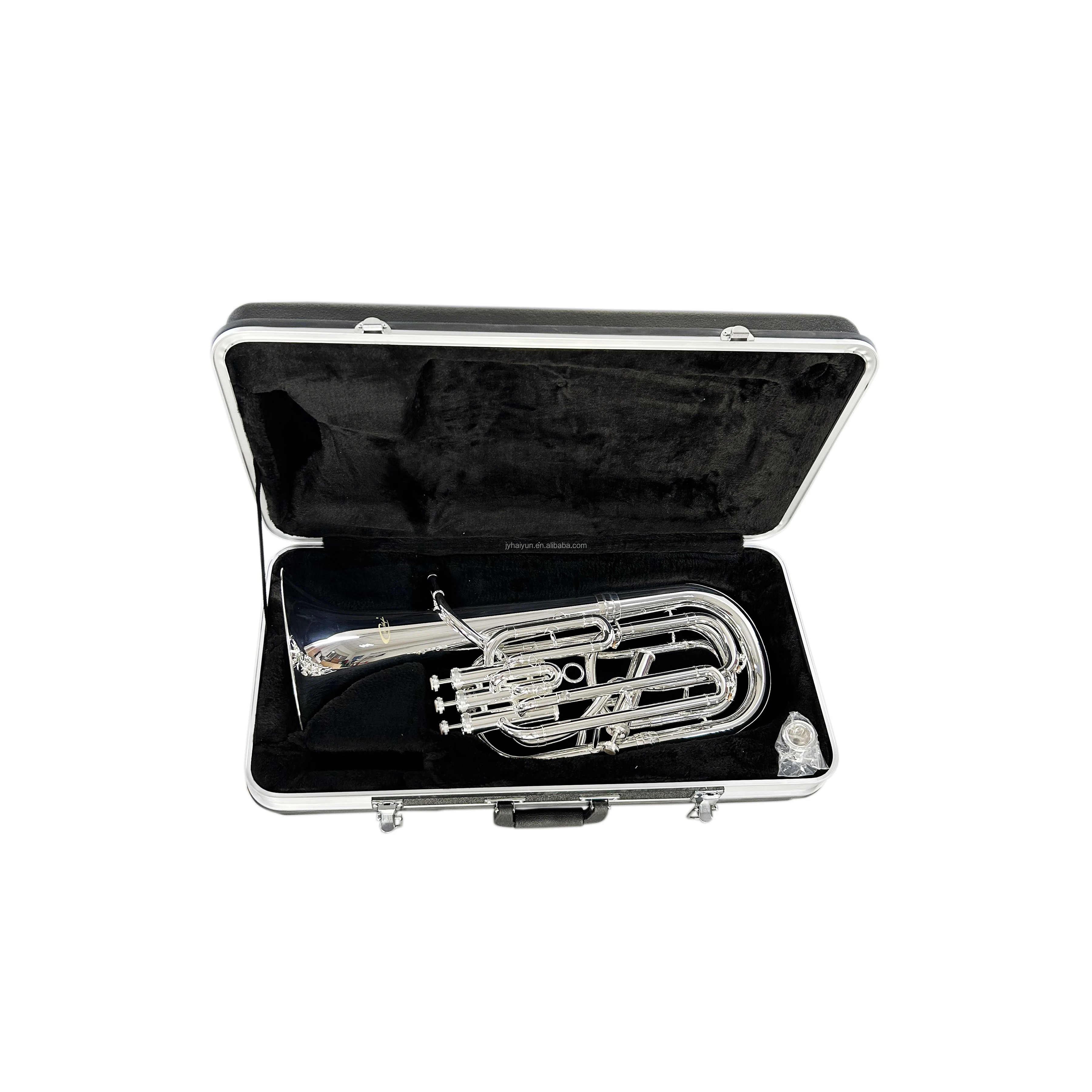 

OEM High Quality Silver Baritone Horn For Students Tone BB Model JYBT755S Trumpet Professional Wind Instrument Performance