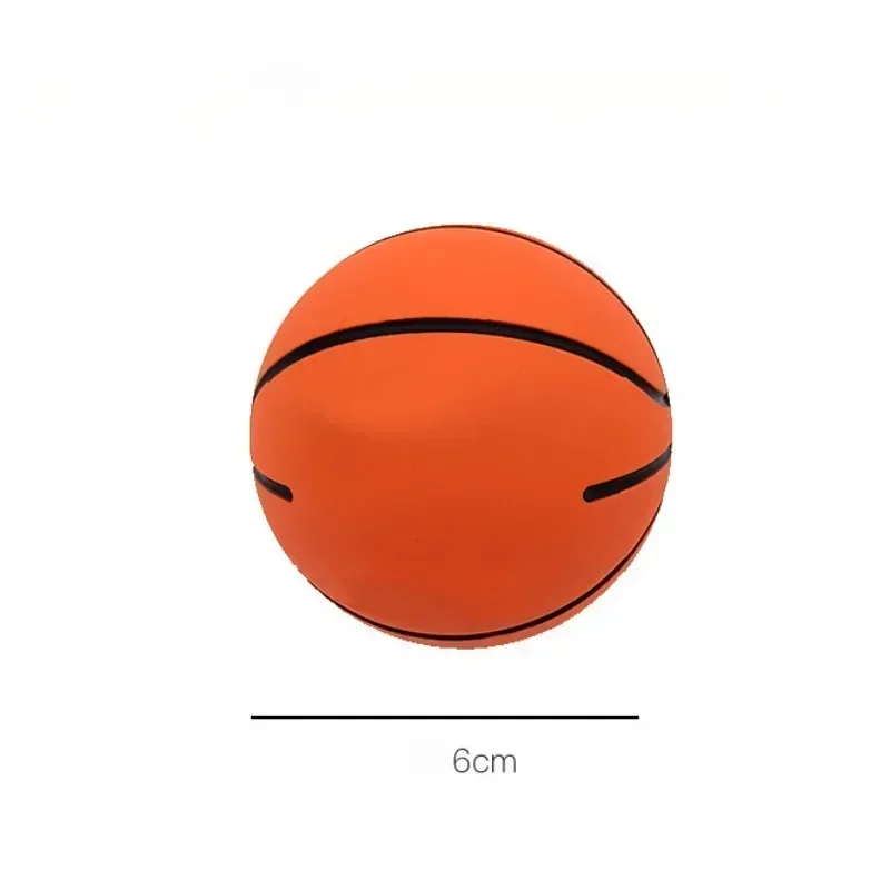 1pcs Jump Ball Soft Rubber Basketball Toys Bouncy Balls Baby Outdoor Indoor Sports Toy High Bouncing Anti-Stress for Kids Adults