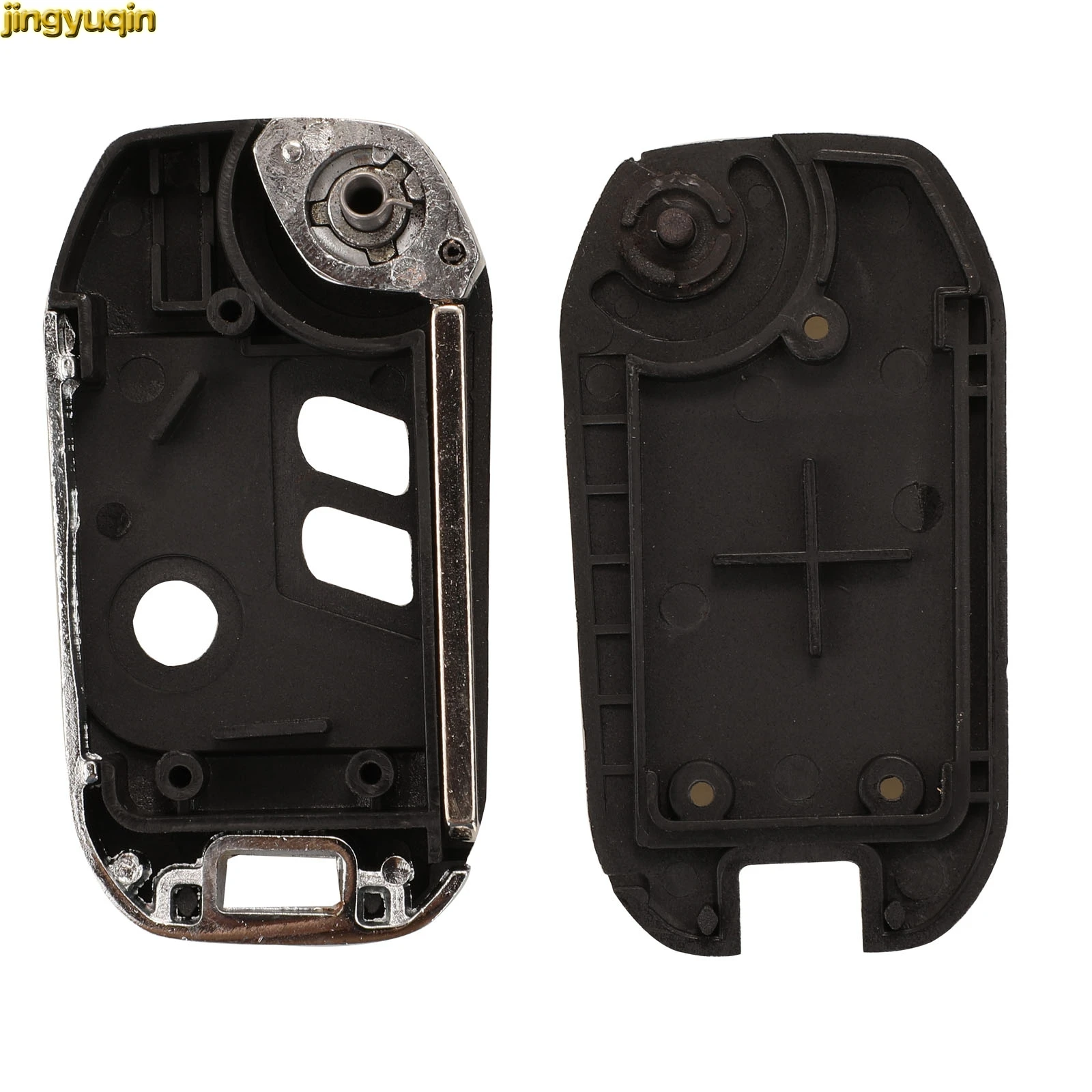 Jingyuqin Modified Remote Car Key Fob Shell For Subaru Legacy Forester Outback Impreza 3 Buttons Folding Replacement Case Fob