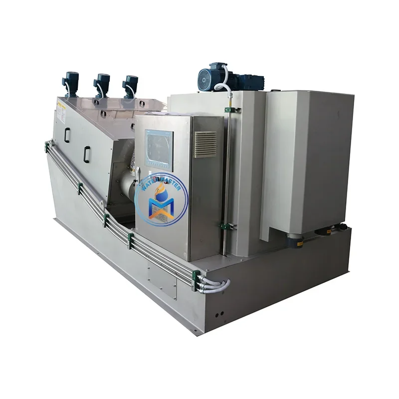 Prensa de tornillo Volute Máquina de prensado de tornillo deshidratado de lodos