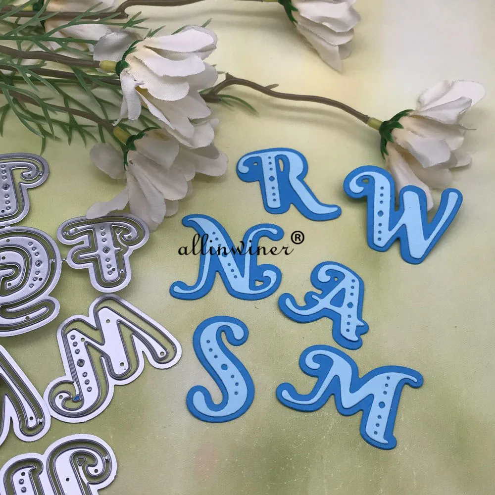 New Letter Decorations Metal Cutting Dies for DIY Scrapbooking Album Paper Cards Decorative Crafts Embossing Die Cuts