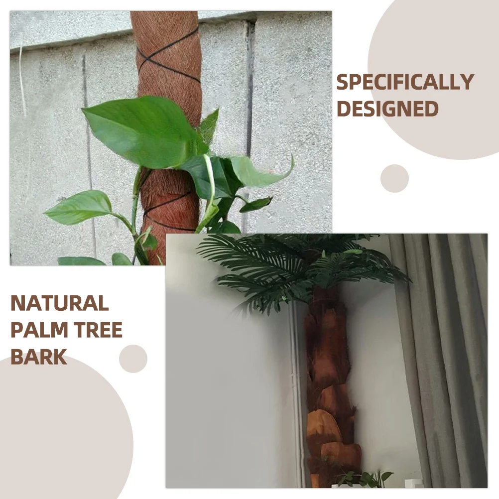 5 Sheets Plants Palm Bark Garden Accessory Pothos Stick Decor Background Decorative