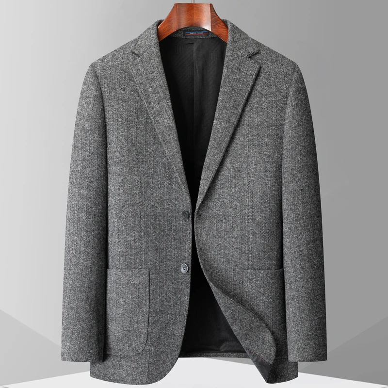 

High-quality men's fashionable, cool, casual and trendy business suit jacket, versatile and exquisite