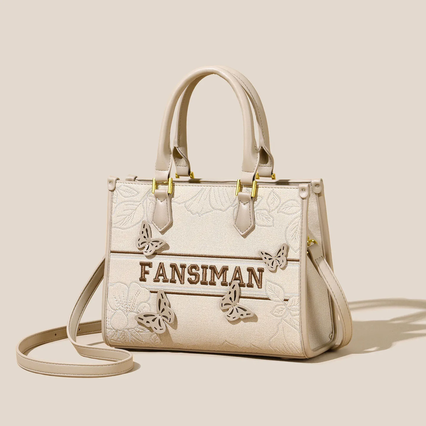 

Женская кожаная большая сумка - высококачественная ручная сумка через плечо с роскошной вышивкой