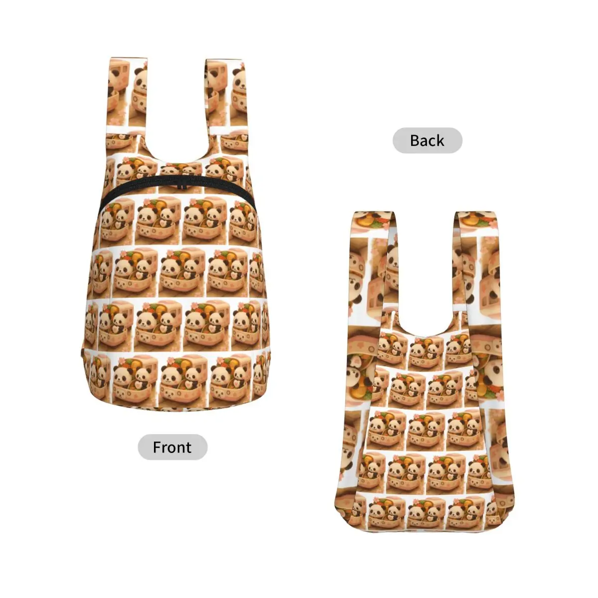 Sakura Panda Bento Train Backpack Student Storage BookBag Kids School Bag Laptop Shoulder Bags for Boys Girls