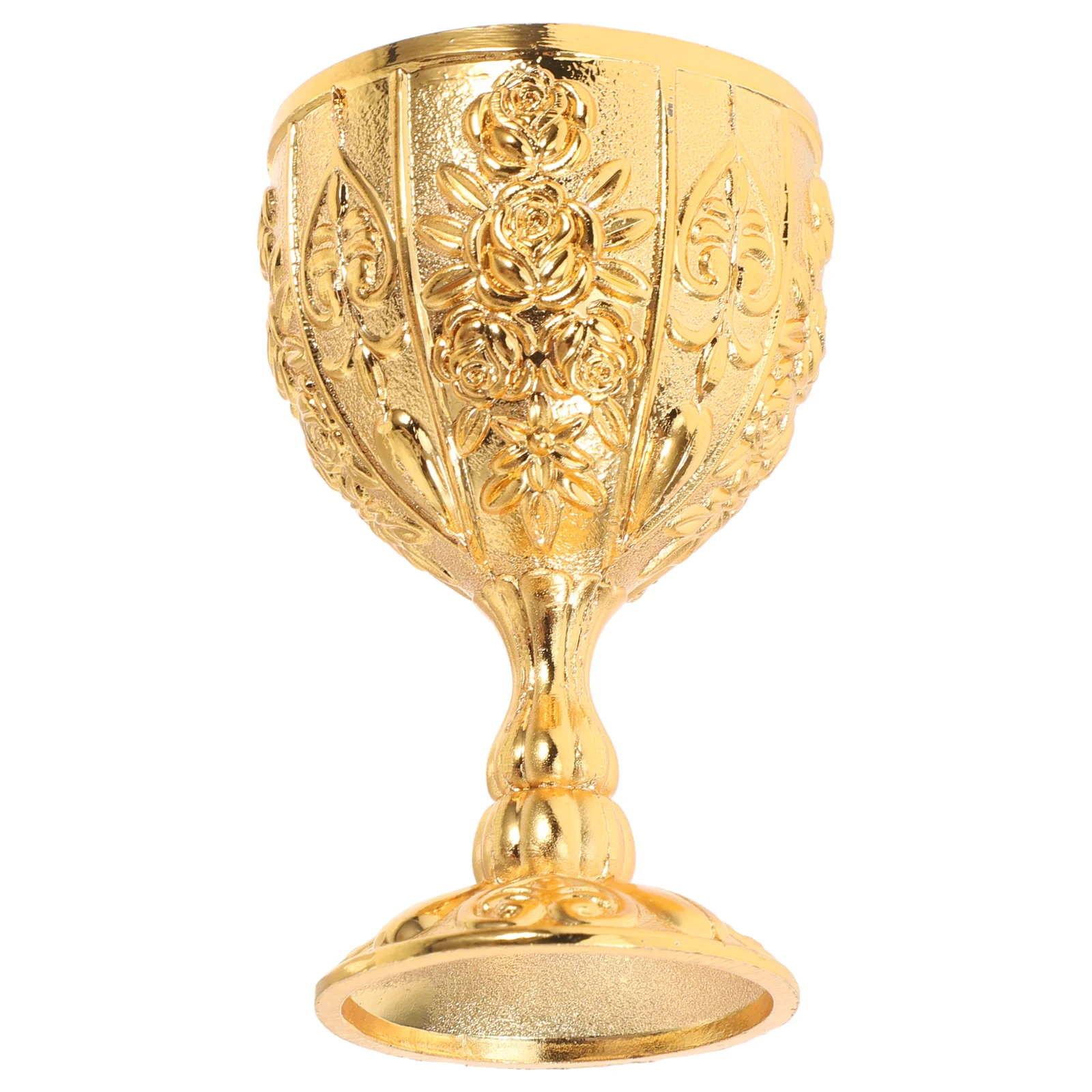 Water Cup Glass Decoration Vintage Goblet Ornaments Temple Medieval Golden