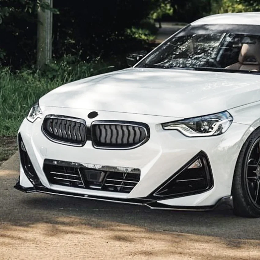

For BMW 2 Series Coupe G42 M Sport 2022+ Accessories Front Bumper Lip Spoiler Splitter Upgrade Kit