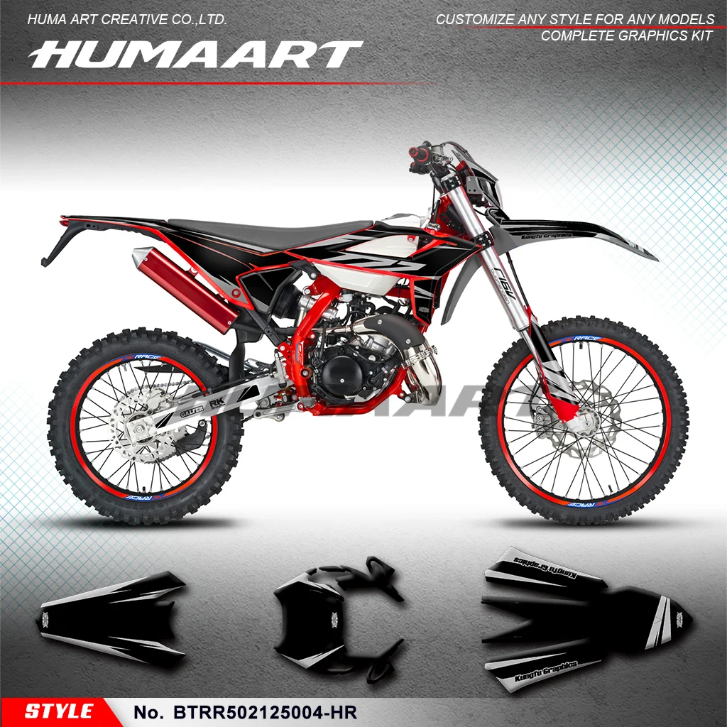 

Графический комплект наклеек HUMAART MX Racing для BETA RR 50 Race 2021 2022 2023 2024 2025, номер стиля BTRR502125004-HR