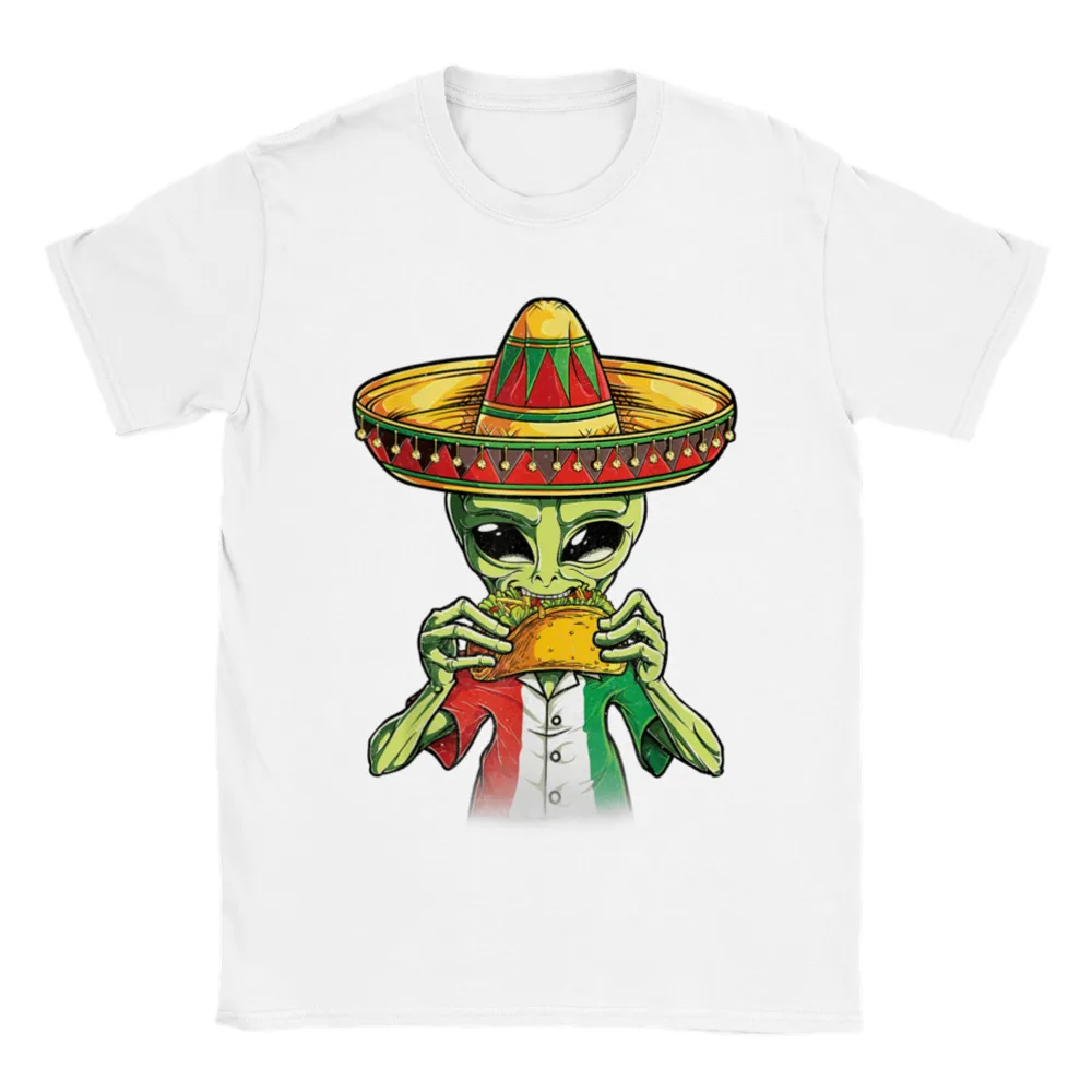 

Space Alien eating a Taco - Unisex Crewneck T-shirt