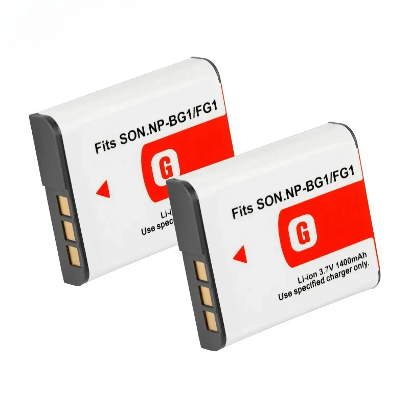 NP-FG1 NP-BG1 Rechargeable Battery 1400mah for Sony Cyber-Shot DSC-W100 DSC-WX1 H3 H7 H9 H10 H20 H50 H55 DSC-T100 T20 NPBG1 FG1