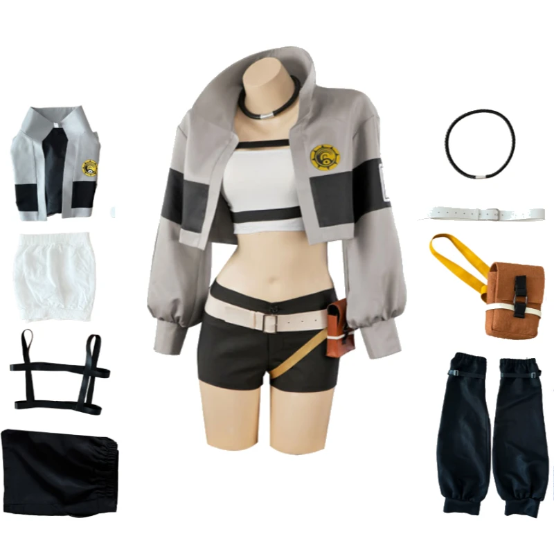 Rudo Enjin Zanka Riyo Gita Cosplay Costume GACHIAKUTA Cleaner Raider Outfit Full Set For Men Women Halloween