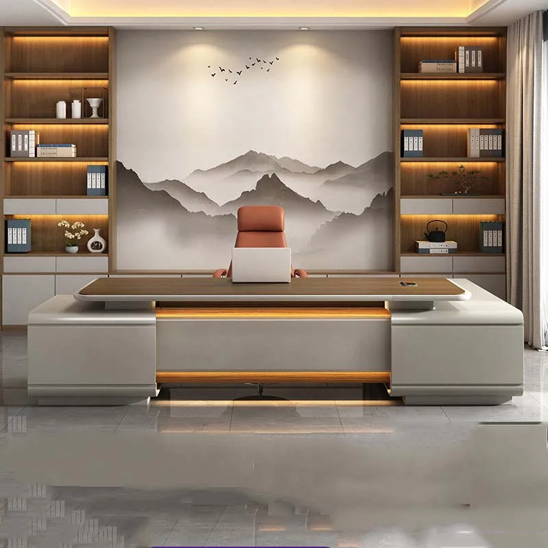 Designer Organizer Office Desk Luxury Storage Conference Modern Office Desks White Drawers Escritorios Office Furniture