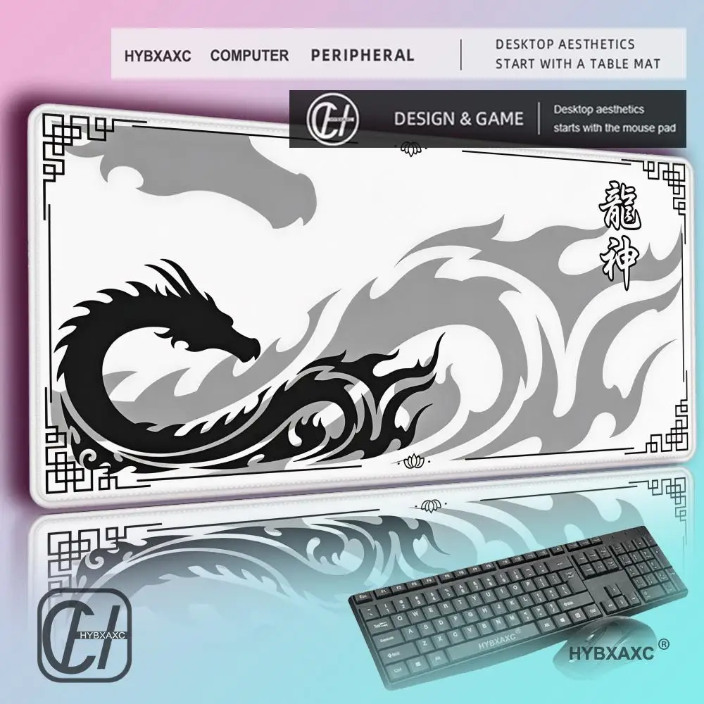 Black & Red Dragon God Mouse Pad Gaming XXL Non-Slip Keyboard Desk Mat Office Carpet Computer Mouse Mat XL New HD Print Mousepad