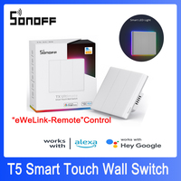 SONOFF T5 86 TX Ultimate Wifi Smart Switch LED Light Multi-sensory Touch sensor Works With eWeLink Alexa Google Home  Alice