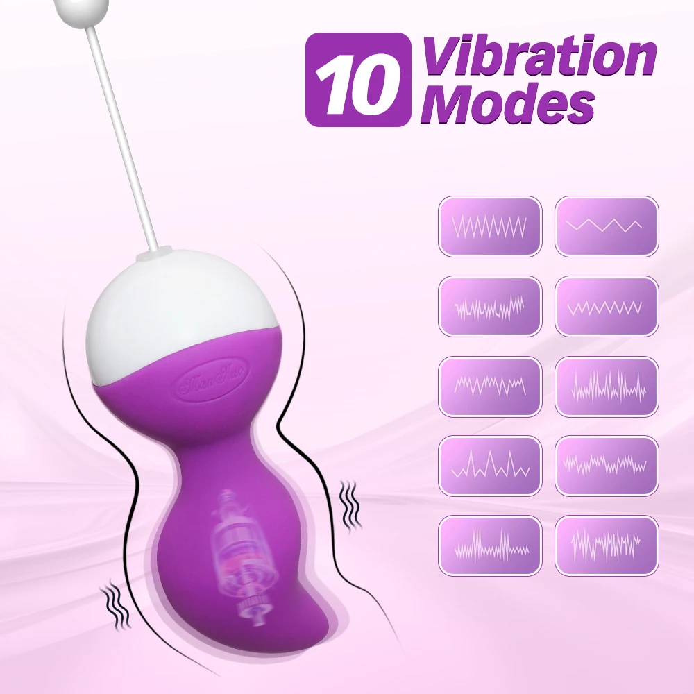 Wireless Remote Control Jumping Egg Kegel Ball Vaginal Tighten Exercise Trainer Ben Wa Vibrator Ball Clitoris Sex Toys For Women