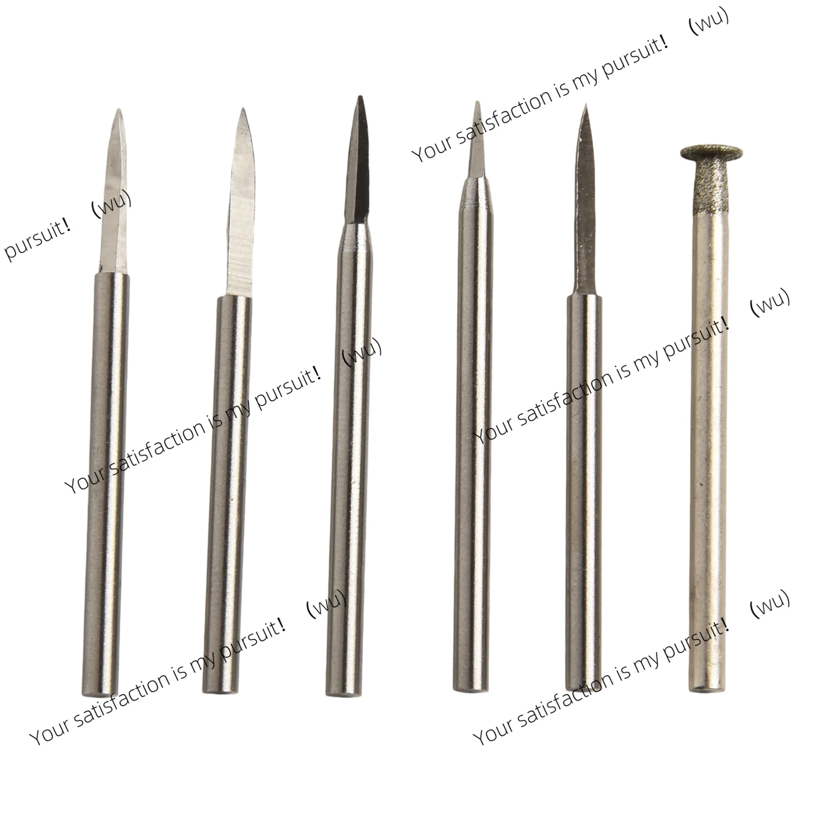 6 pieces/set of wood carving drill bits 3mm/2.35mm shank for rotary tool process grinding engraving tools