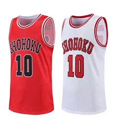 Anime Shohoku School Basketball Team Jersey Vest Cosplay Costume Sakuragi MITSUI Rukawa MITAGI Jersey Shirt loose tank top