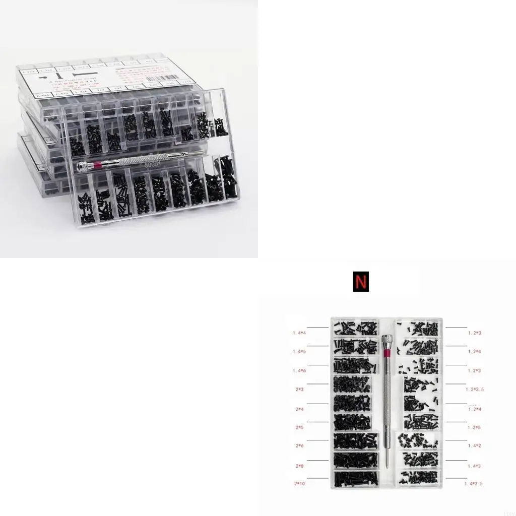 500Pcs 18 Types Mini Screw DIY Laptop Computer Assemble Repair Screws Fastener Set For Repairing Sunglass Phone
