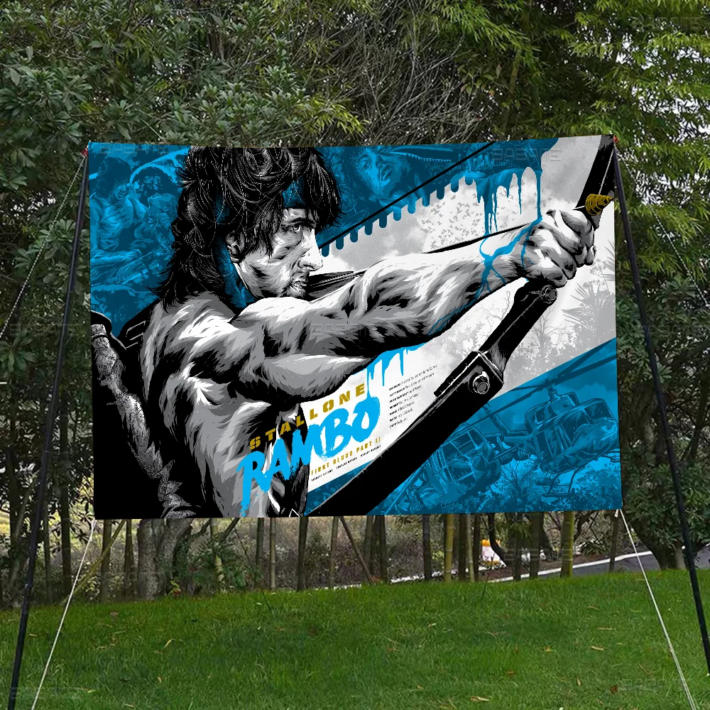 Filme erste Blut Cartoon Flagge Wandbehang Banner Dekoration Haushalt Wohnkultur