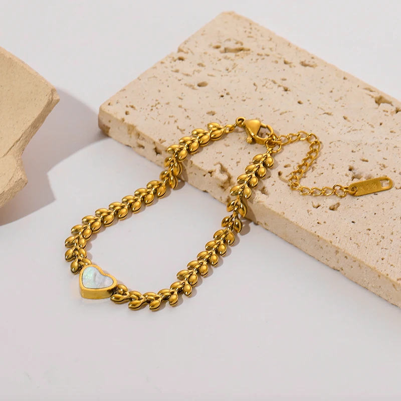 EILIECK 316L Edelstahl Armband in Goldfarbe für Damen, schlichter Stil, Gliederkette, trendiges, modisches, nicht ausbleibendes Schmuckstück, Geschenk. – Detail 13