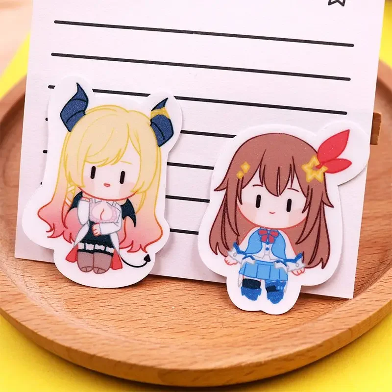 Hololive Sticker Anime Shirakami Fubuki Tokino Sora Stationery Stickers Cartoon Print Water Proof Student School Supplies Decor