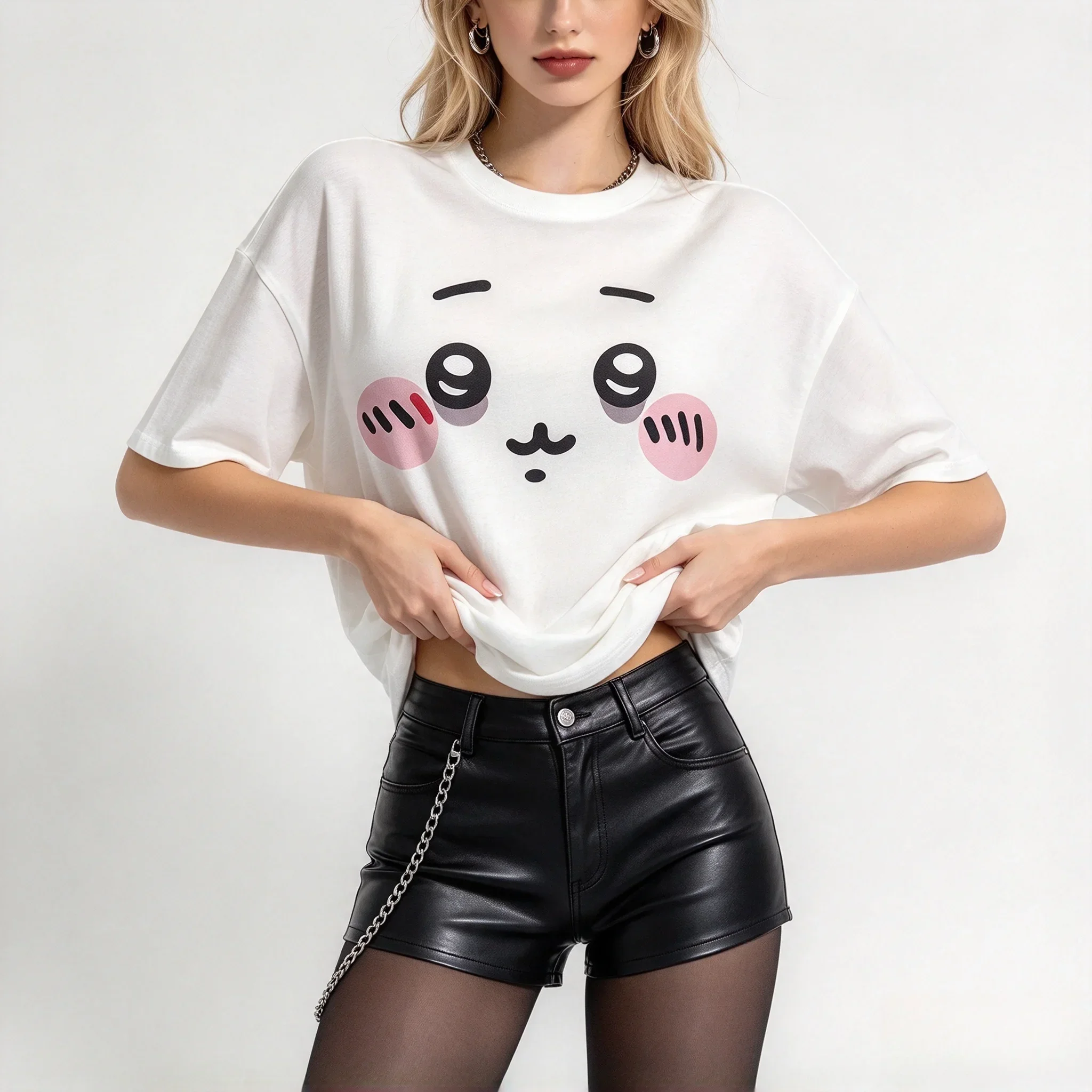 2026 Piano Keys. Patterned Cotton Short-sleeved Round-neck Top for Both Men and Women Featuring The King of Pop Music Design.