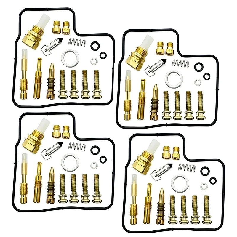 For Honda VFR750F RC36 1990-1993 VFR750 VFR 750 R RC 36 Motorcycle Carburetor Repair Kit 4 Pack Gasket Needle Jet Kit